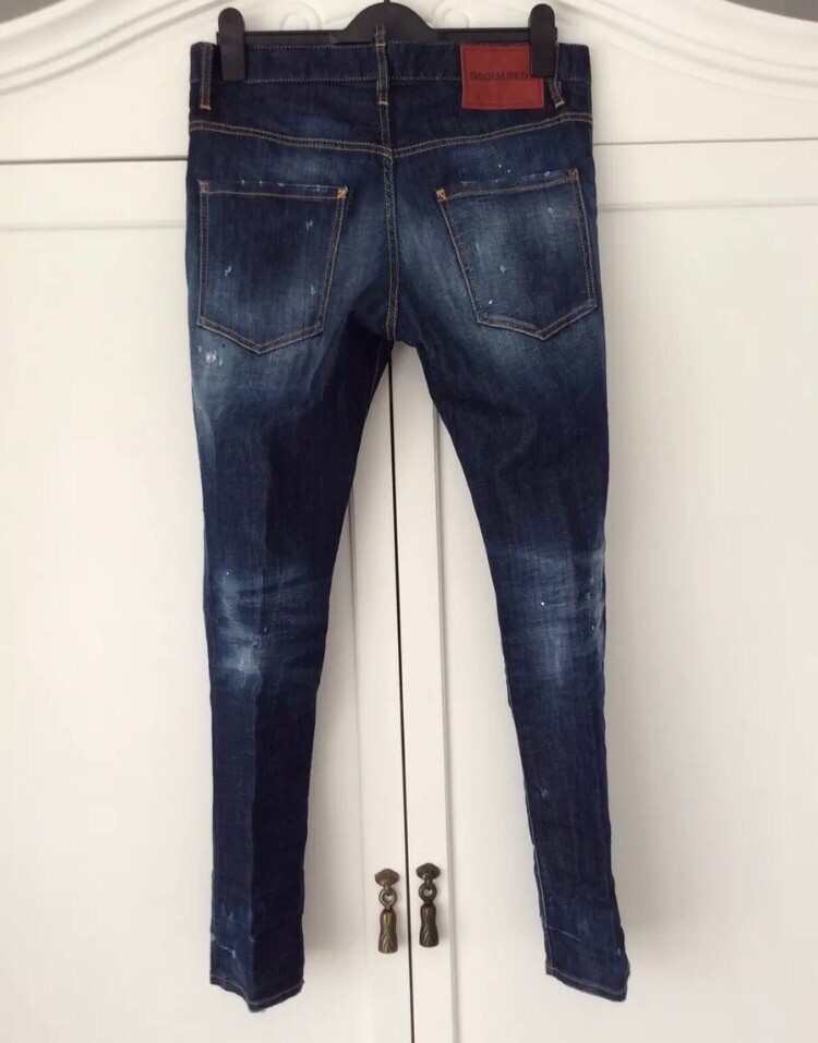 dsquared paint jeans