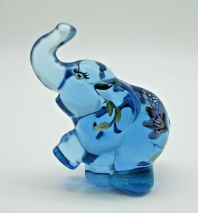 Extra 30 Off Outlet Styles Fenton Blue Glass Elephant Figurine Signed 95th Anniversary Flowers 70 Off Outlet Uk Www Sportseed In