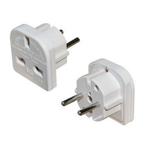Details About 2 X Uk To Eu Euro Europe European Travel Adaptor Plug 2 Pin White Adapter - 