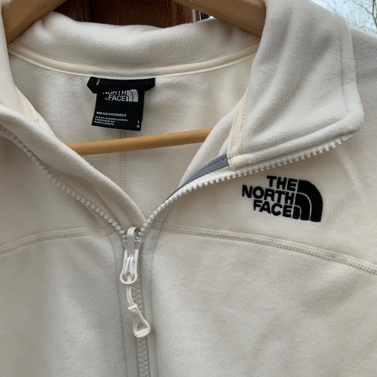 The North Face homme 100 glaciers fermeture clair compl te veste polaire blanch