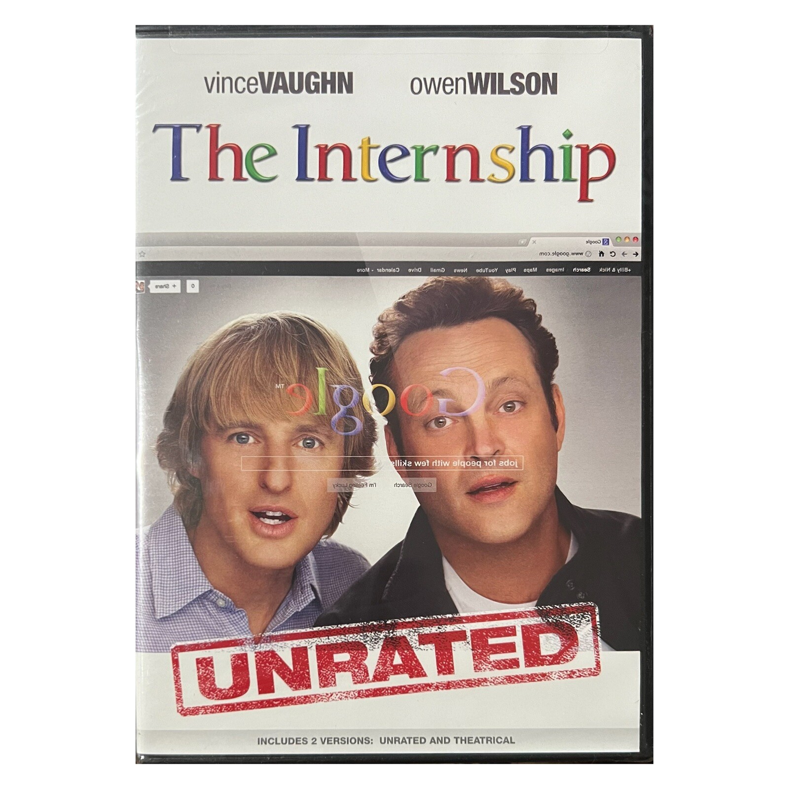 The Internship (DVD, 2013) Unrated Edition - NEW SEALED