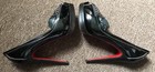 $1095 CHRISTIAN  LOUBOUTIN Black Patent Leather Peniche 140 Peep-Toe Pumps  Sz39 — photo 3