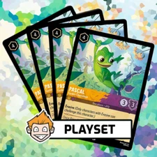 4x Pascal - Garden Chameleon (#19) Playset - Disney Lorcana - Archazia's Island