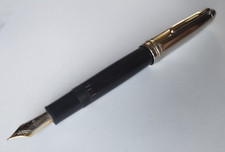 Montblanc Meisterstuck 146 LeGrand Solitaire Doue Steel & Black Resin 18k EF Nib