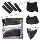 2PCS Anti-Insect Mosquito Sunscreen Car Window Net Door Mesh Sun Visors