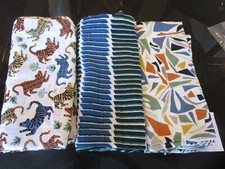 POTTERY Barn Kids Mid Century Safari Muslin Swaddle set 3 photo shoot sample