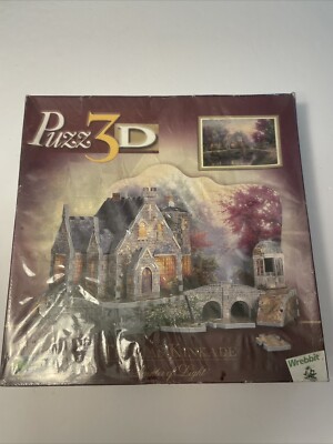 Thomas Kinkade Painter of Light 3D Puzzle Lamplight Manor 255 Pieces Brand New