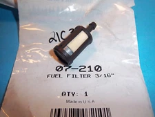 NEW OREGON 3/16' FUEL FILTER FITS ZAMA & MANY BRANDS 07-210 1 FILTER 