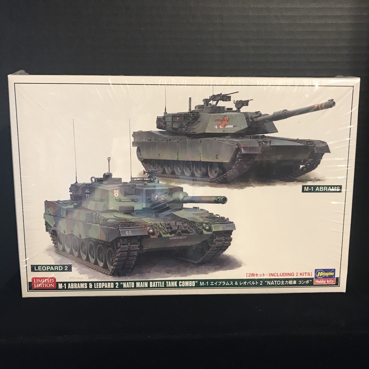 Hasegawa 1/72 M-1 ABRAMS & LEOPARD 2 NATO MAIN BATTLE TANK Hasegawa 1/72 M-1 ABRAMS & LEOPARD 2 NATO MAIN BATTLE TANK