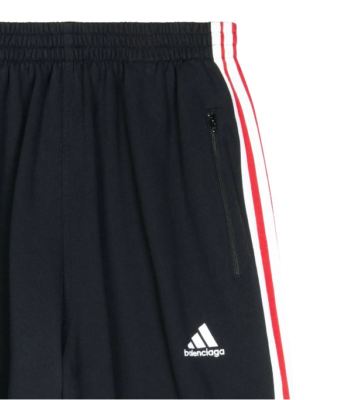Balenciaga x adidas wide-leg track pants RED BLACK WHITE | eBay