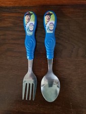 Zak Designs Toy Story Woody Buzz Fork and Spoon Set Kids Dinnerware