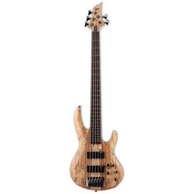 ESP LTD B-205SM Spalted Maple Natural Satin NS  5-String Bass B205SM B-Stock