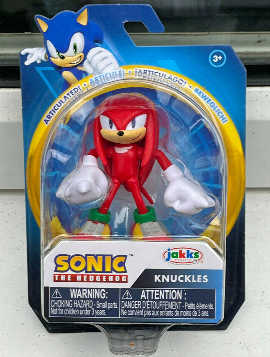 GO SEGA SONIC THE HEDGEHOG KNUCKLES 2.5"" INCH FIGURE JAKKS PACIFIC *SEALED* RARE