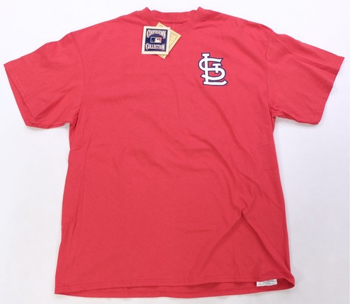 Seltenes Vintage Majestic Lou Brock St. Louis Cardinals Coopertown T-Shirt 2000er Jahre neu mit Etikett XL