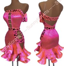 Tassel Latin Dance Dress Clothing Salsa Costume Ballroom Competition SMOOTH