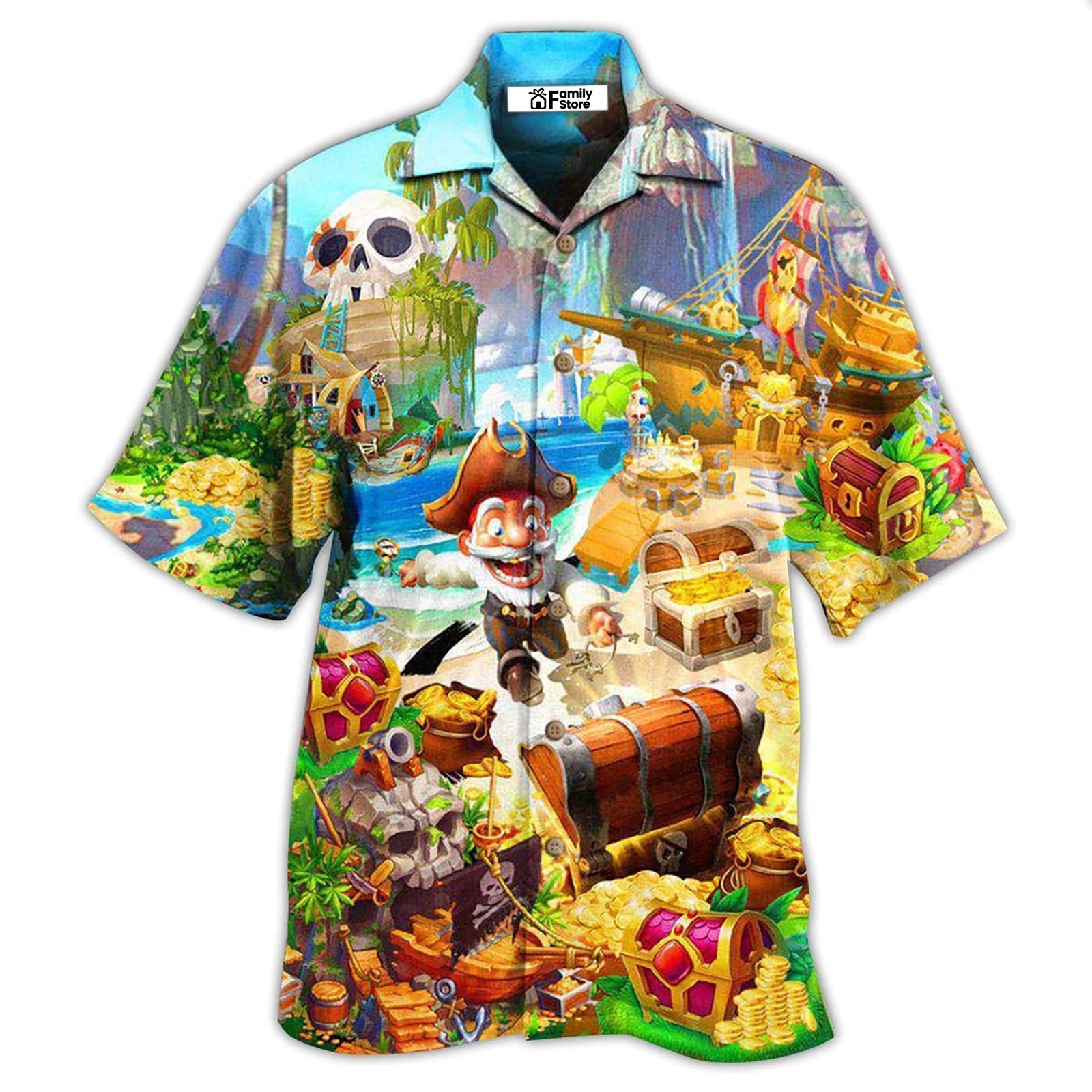 Discover Treasures with New Hawaiian Men's Shirt in US Sizes