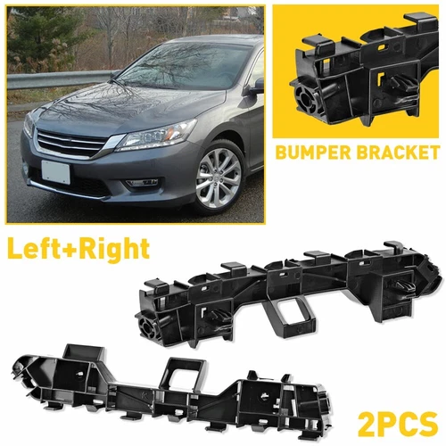 Front Driver & Passenger Bumper Bracket Set For 2013-2017 Honda Accord Sedan - Picture 9 of 13