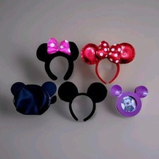 Minnie Mouse Headband Kids Adults Fancy Dress Bundle + Bag And Pitcture Frame