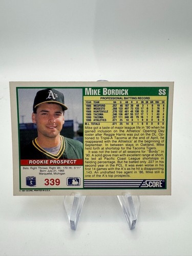 1991 Score Baseball Cards 250-499 +Rookies -You Pick - Picture 204 of 524