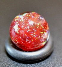 BRYAN TRILLAS GLASS MARBLES/.503"-CHERRY DICHROIC BLACKLIGHT-DICHROIC SPARKLES