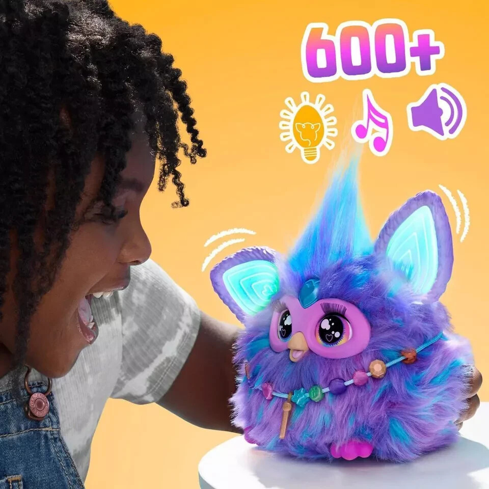 Furby Purple, 15 Fashion Accessories, Interactive Plush Toys for 6
