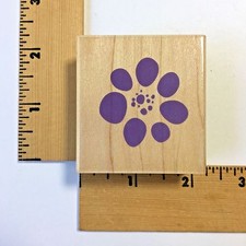 Hero Arts Rubber Stamps - Circle Petals Flower - E4358 - NEW