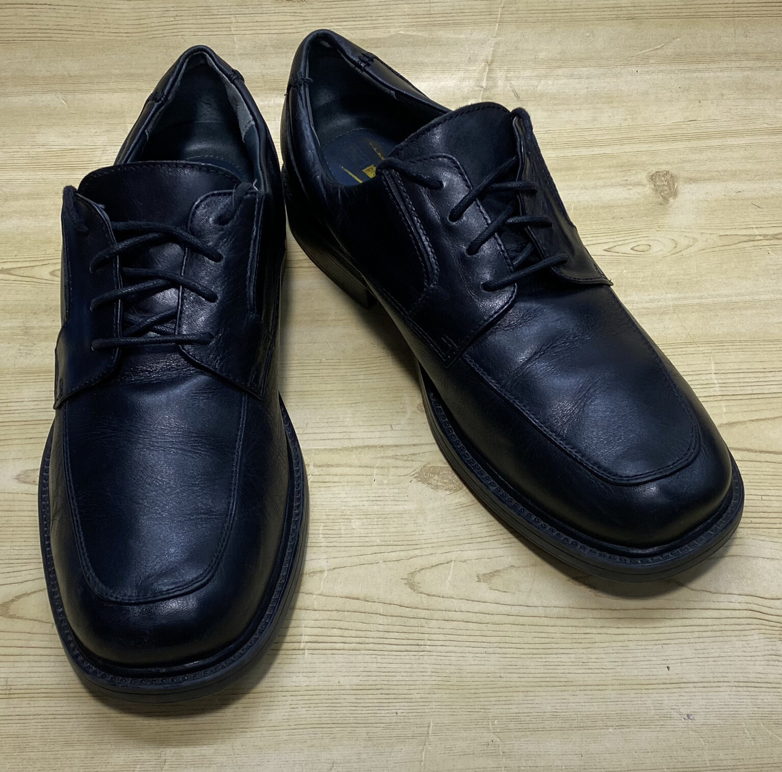 SAOLA Scarpe comode Dockers Pro Style Oxford nere in pelle da uomo 12M stringate punta tonda