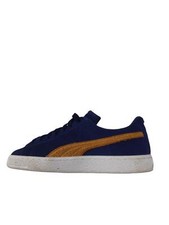 Puma Suede Low Blue Beige Sneaker Shoes Boys Size: 6c 363907-02