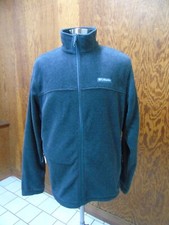 Columbia Men  s Fleece Active Jacket Zipper Front Gray Size L Large