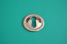 1" Keyhole Cover Plate Escutcheon Furniture Cabinet Brass Key Hole Lock Cover 