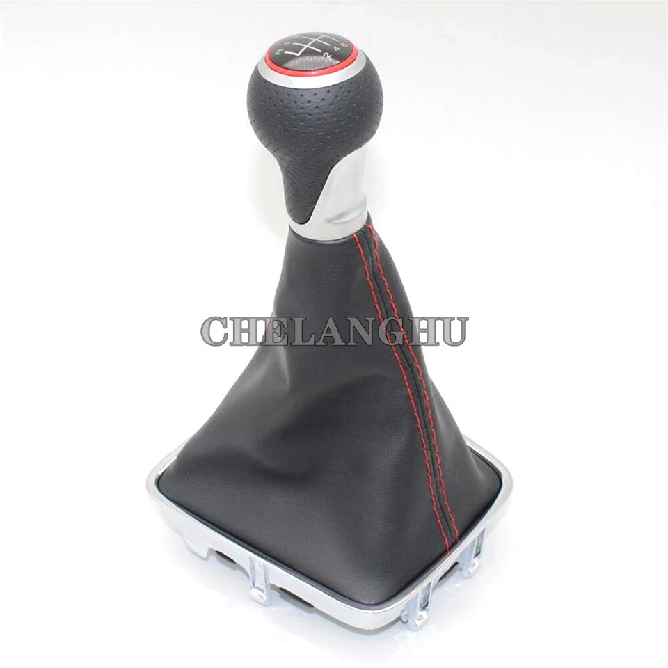 For VW Tiguan 2007 2008 2009 2010 2011 6 Speed Gear Shift Stick Knob Gaiter Boot Foto 3 de 4