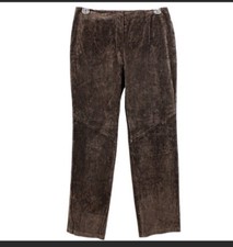 Yvonne Marie suede leather Brown Pants Vanishing Waist Vintage Women s Size 6