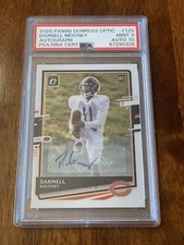 2020 Donruss Optic Darnell Mooney Auto PSA 9 AUTO 10 POP 1