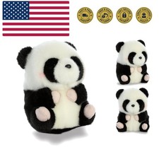 Playful Rolly Pet Precious Panda Stuffed Animal - Compact Size for On-The-Go ...