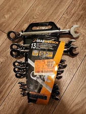 Gearwrench 13pc Master SAE Reversible Ratcheting Wrench set 5/16" to 1" #9509N