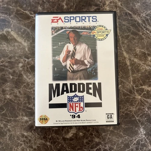 Madden NFL '94 (Sega Genesis, 1993) - Limited Edition - Manual Included