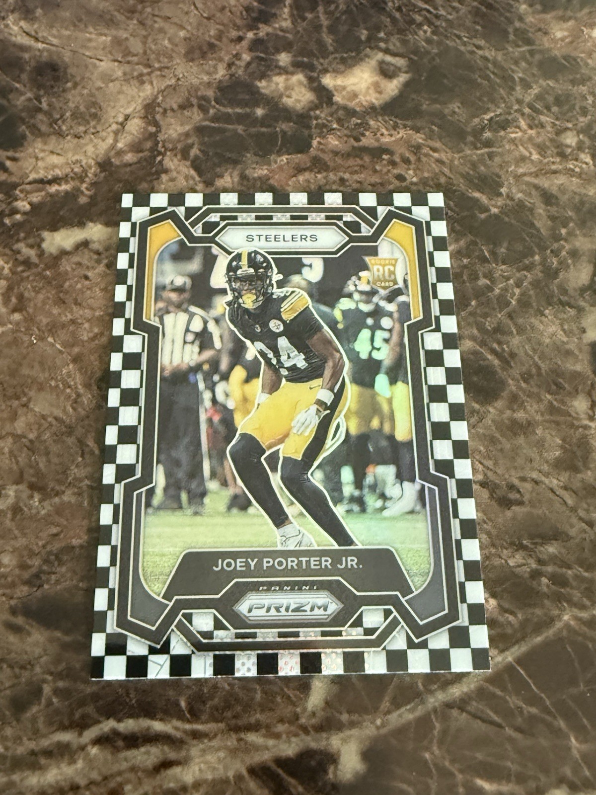 Joey Porter Jr 2023 Prizm Black White Checker #386
