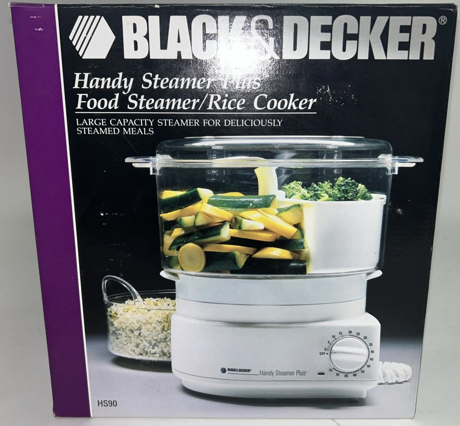 Black & Decker Handy Steamer Plus HS90 Food Steamer Rice Cooker NEW
Opens in a new window or tab