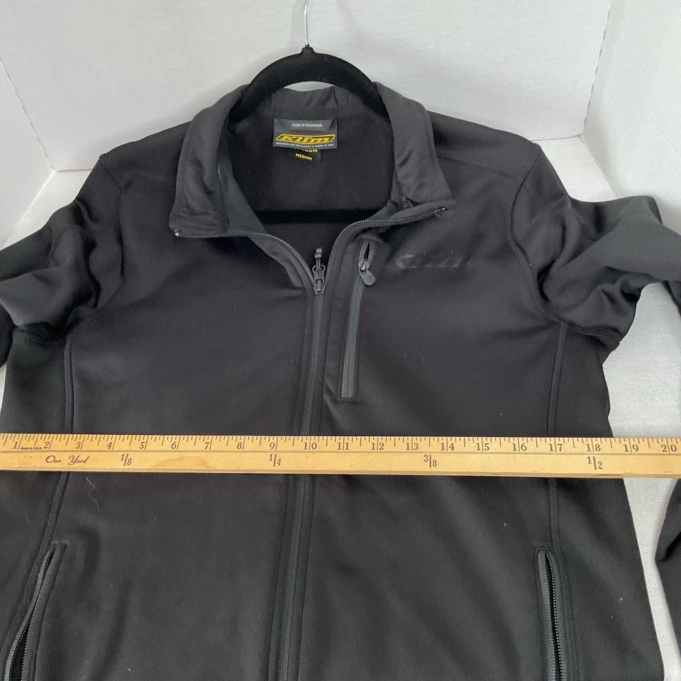 Chaqueta polar elástica de capa media Klim Inferno para hombre talla mediana negra Foto 4 de 4