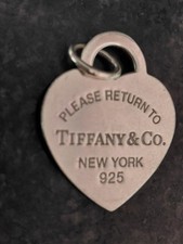 Original Vintage Herz Anhänger RETURN TO TIFFANY SILBER 925 Sterling Silber