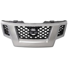 Grille Assembly For 2009-2013 Nissan Xterra Silver Shell With Emblem Provision Grille Assembly For 2009-2013 Nissan Xterra Silver Shell With Emblem Provision