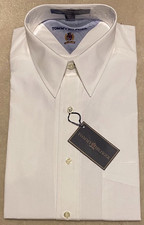 Tommy Hilfiger Classic Fit White Solid 100 Cotton Dress Shirt 15.5 34/35