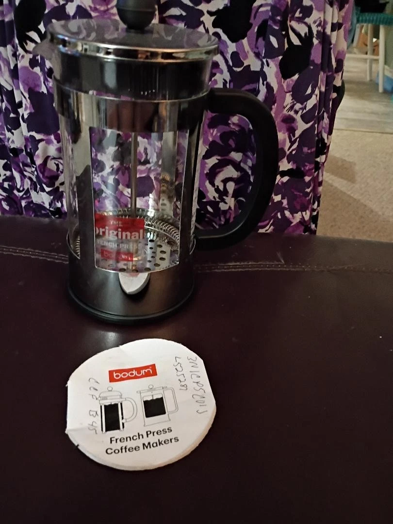 Bodum 17 Oz french press coffee maker for cup stainless steel