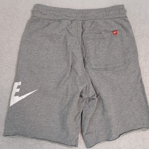 Nike Mens S Sportswear Alumni French Terry Casual Shorts Gray White AR2375-064 - Picture 7 of 7