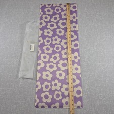 Purple Floral Desk Mat Extra Large Gaming Mouse Pad Retro Daisy 31x11.75