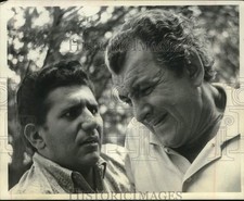 1964 Press Photo Anthony Capodilupo & Louis Zorich on Massachusetts, stage