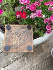 Large Zentangle Flower Herb Press 