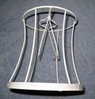 Vintage small wire clip on lamp shade frame app. 5" tall #37 — photo 6