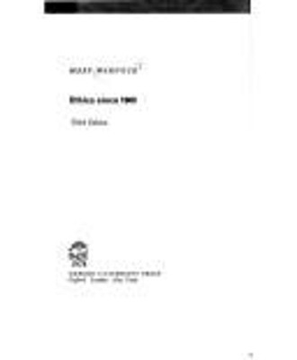 Ethics since 1900 Paperback Mary Warnock