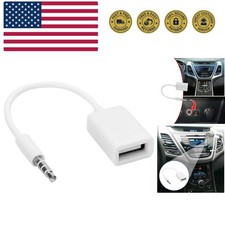 USB to Aux Audio Adapter, 3.5mm Only Used Car Player Male Jack Plug to Female...